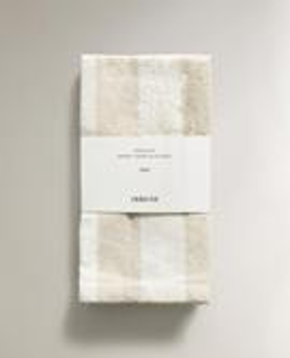 ZARA HOME НАБОР САЛФЕТОК С ТКАНЫМ УЗОРОМ В ПОЛОСКУ (2 ШТ.), СЕРЫЙ