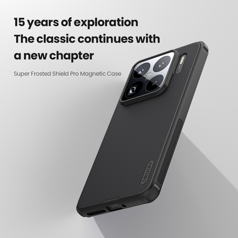 Чехол противоударный от Nillkin c поддержкой MagSafe для Xiaomi 15S Pro, серия Super Frosted Shield Pro Magnetic Case