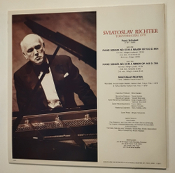 Винтажная виниловая пластинка LP Schubert Шуберт, Святослав Рихтер Сонаты Nos. 13, 14 Tokyo Recital 1979 (Japan 1981)
