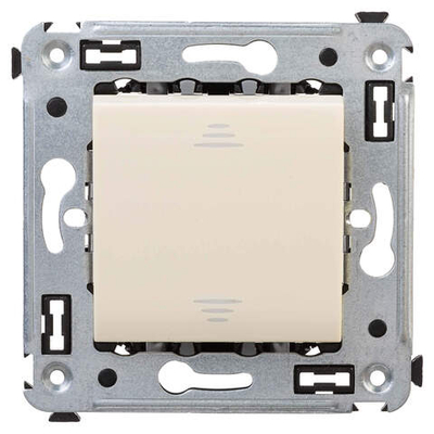 Выключатель одноклавишный в стену, "Avanti", "Ванильная дымка"