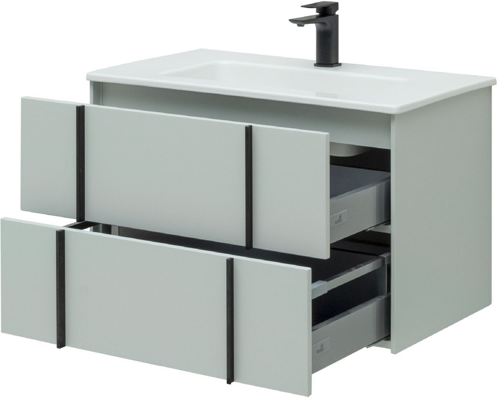 Тумба с раковиной Allen Brau Reality 1.32005.PWM 80 рapyrus white matt