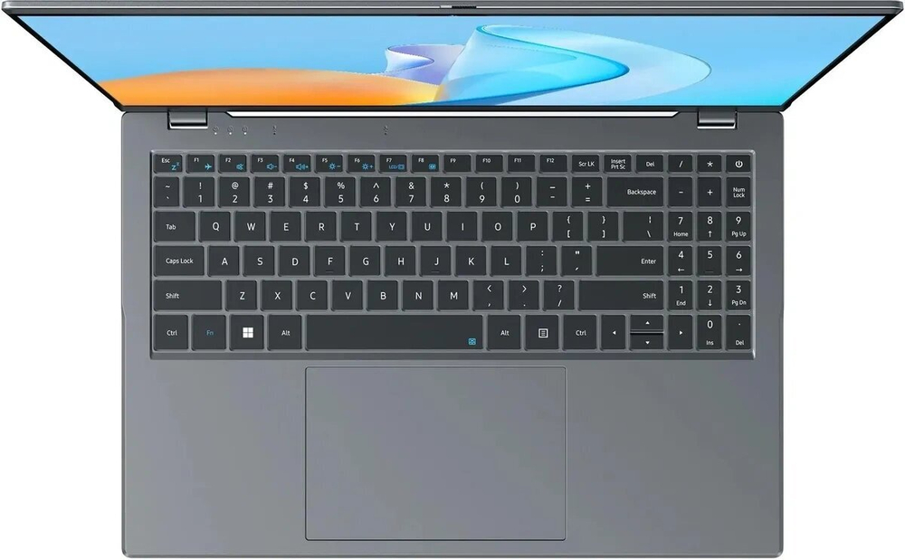 Ноутбук Chuwi GemiBook Plus (15.6" IPS, Intel N-series N150 0.8 ГГц, 16Gb, 512Gb SSD, Intel UHD Graphics, Windows 11 Home), Серый