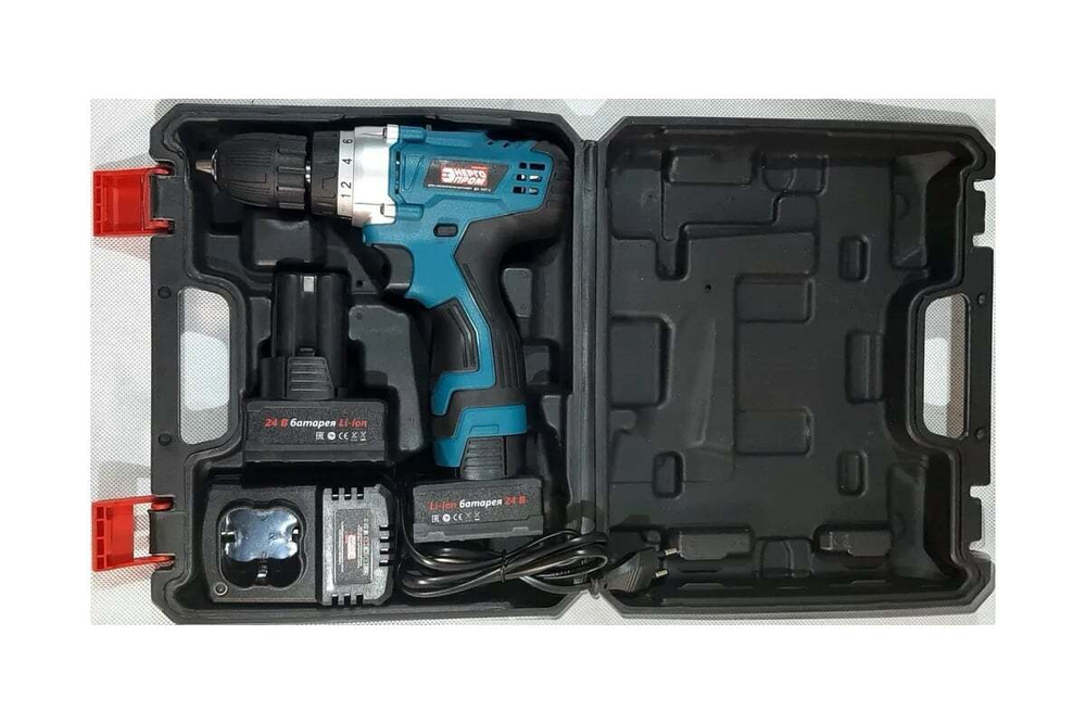 Дрель-шуруповерт ЭНЕРГОПРОМ Home Master красный квадрат ДА-24/2Li 00-00014383