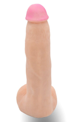 Телесная насадка Harness с коннектором - 19 см. (Цвет: телесный)