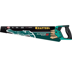 KRAFTOOL Alligator Black 11, 500 мм, ножовка для точного реза (15205-50)