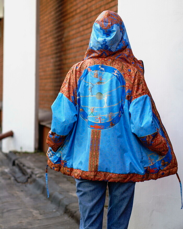 Куртка "Свойства вещей", по мотивам миниатюры из работы Варфоломея Английского «Книга о свойствах вещей»