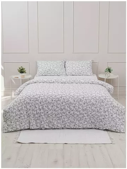 YERRNA КБП Белый с рисунком Под 150*200/нав 50*70 Перкаль