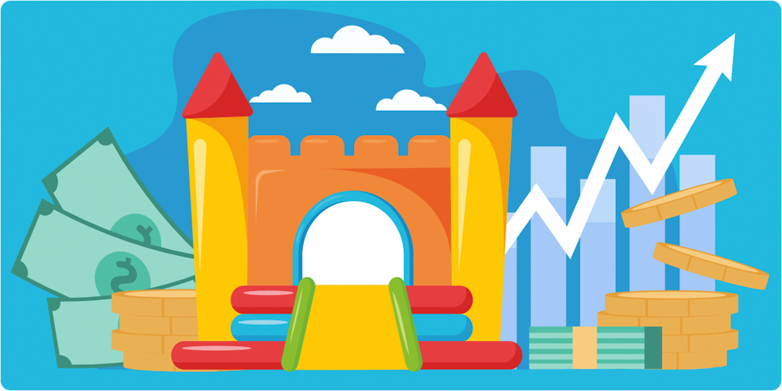 Надувной батут, как беспроигрышный бизнес в небольшом городе