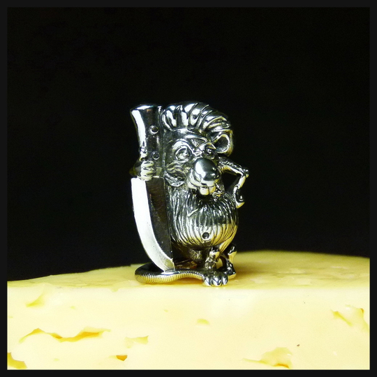 Бусина "Кулинарио" для темляков или браслетов , мельхиор