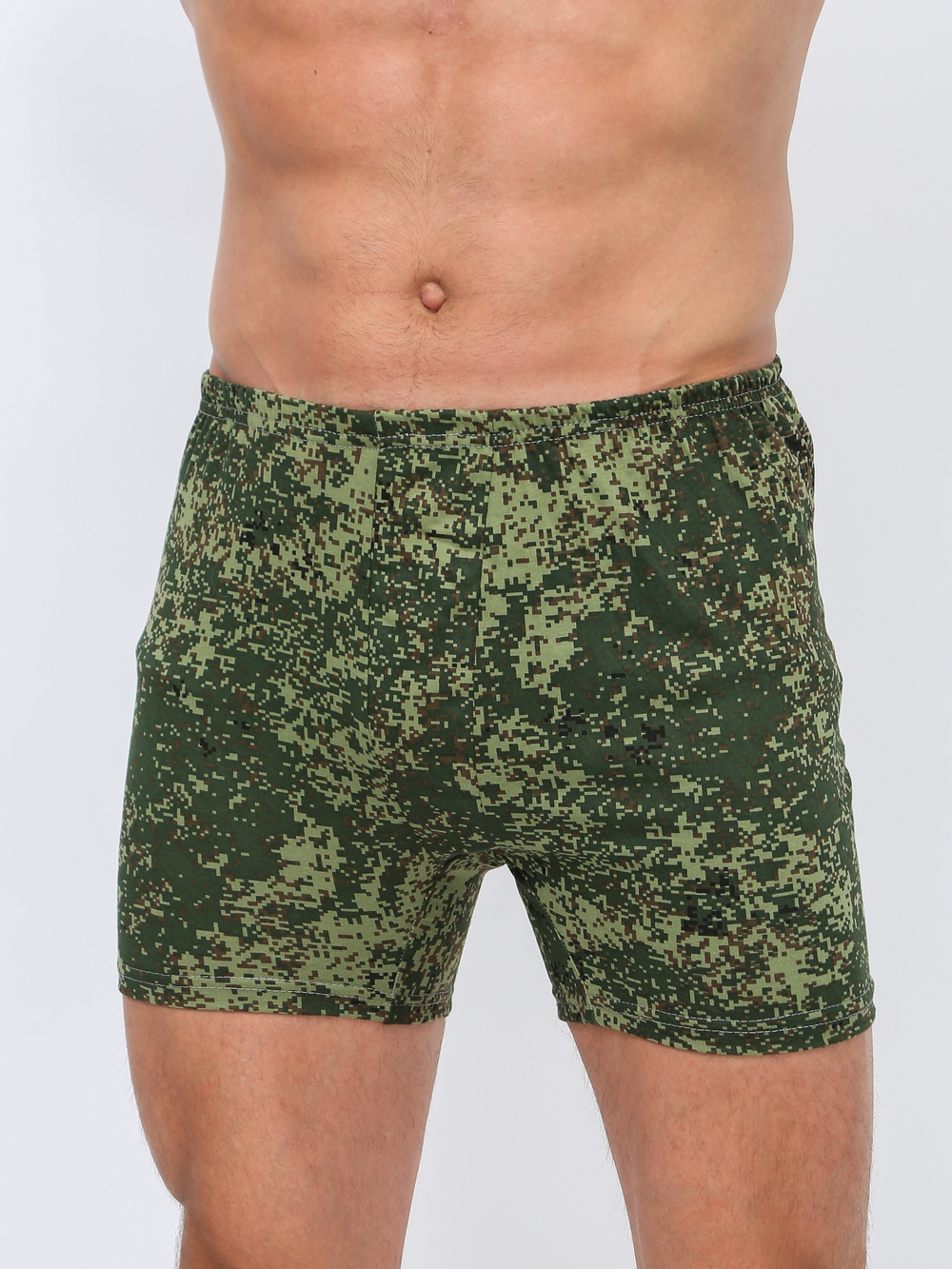 Армейские камуфляжные трикотажные трусы (пиксель)
