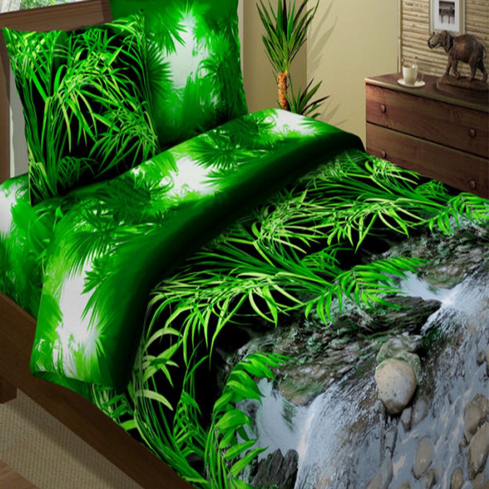 Комплект постельного белья "ВЛ. ВОДОПАД", бязь Премиум, 100% хлопок, Россия. Комплект постельного белья "ВЛ. ВОДОПАД", бязь Премиум, 100% хлопок, Россия.