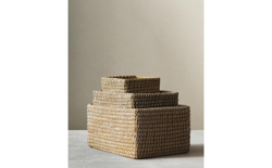 Zara Home Корзина изо льна, цвет разноцветный, 20 см