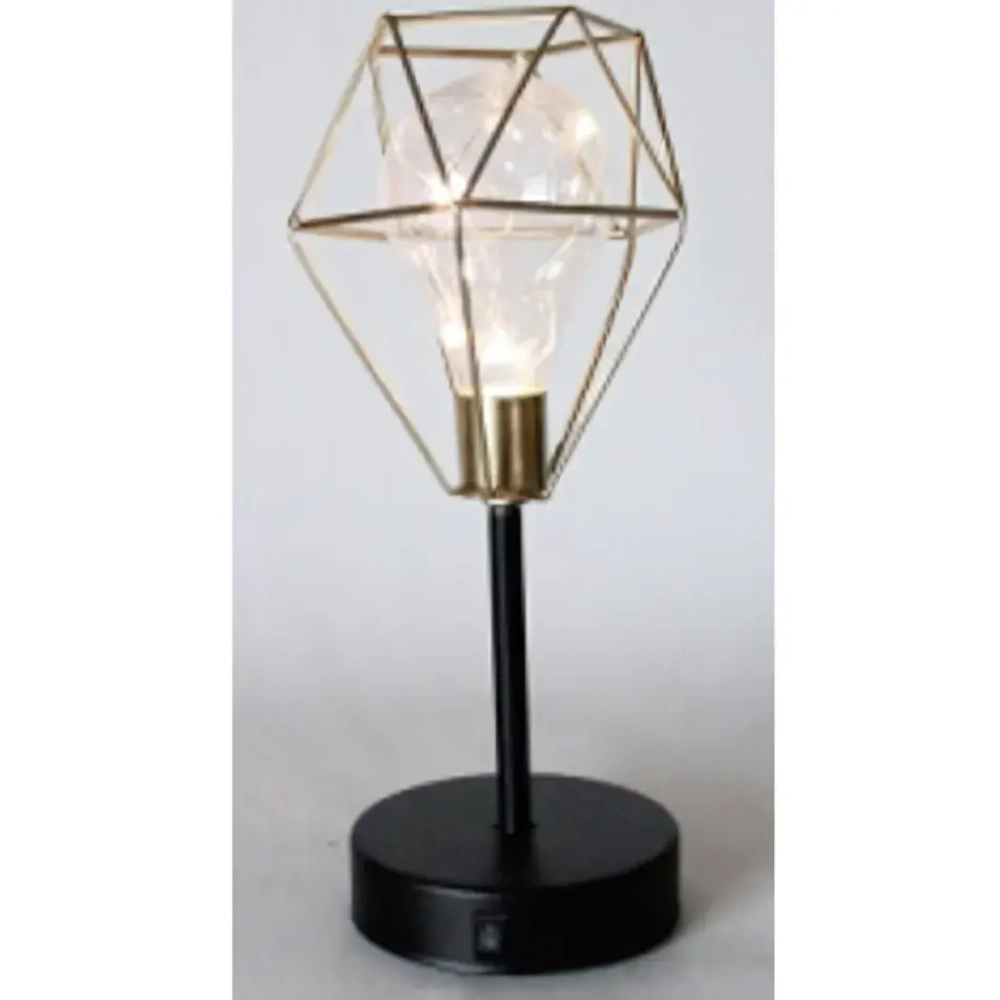 Светильник «ЛОФТ - Грани» 11,5*11,5*27,5 см, на батарейках (в комплект не входят)