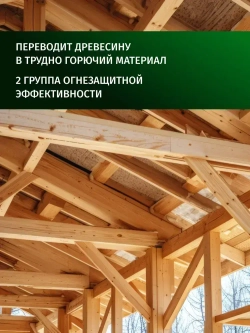 ОгнеБиоЗащита для дерева 2 группа, огнезащита PROSEPT (Просепт) бесцветный 10 л. (арт. 064-10)