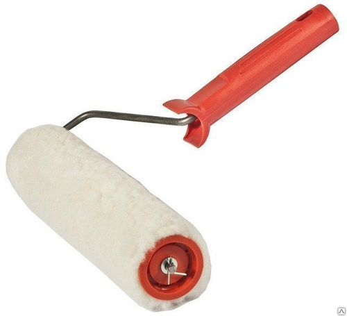 Валик Меховой натур. 200мм  d47,  d6, ворс 12мм  на вязаной основе,сшитый   (888)  8101539