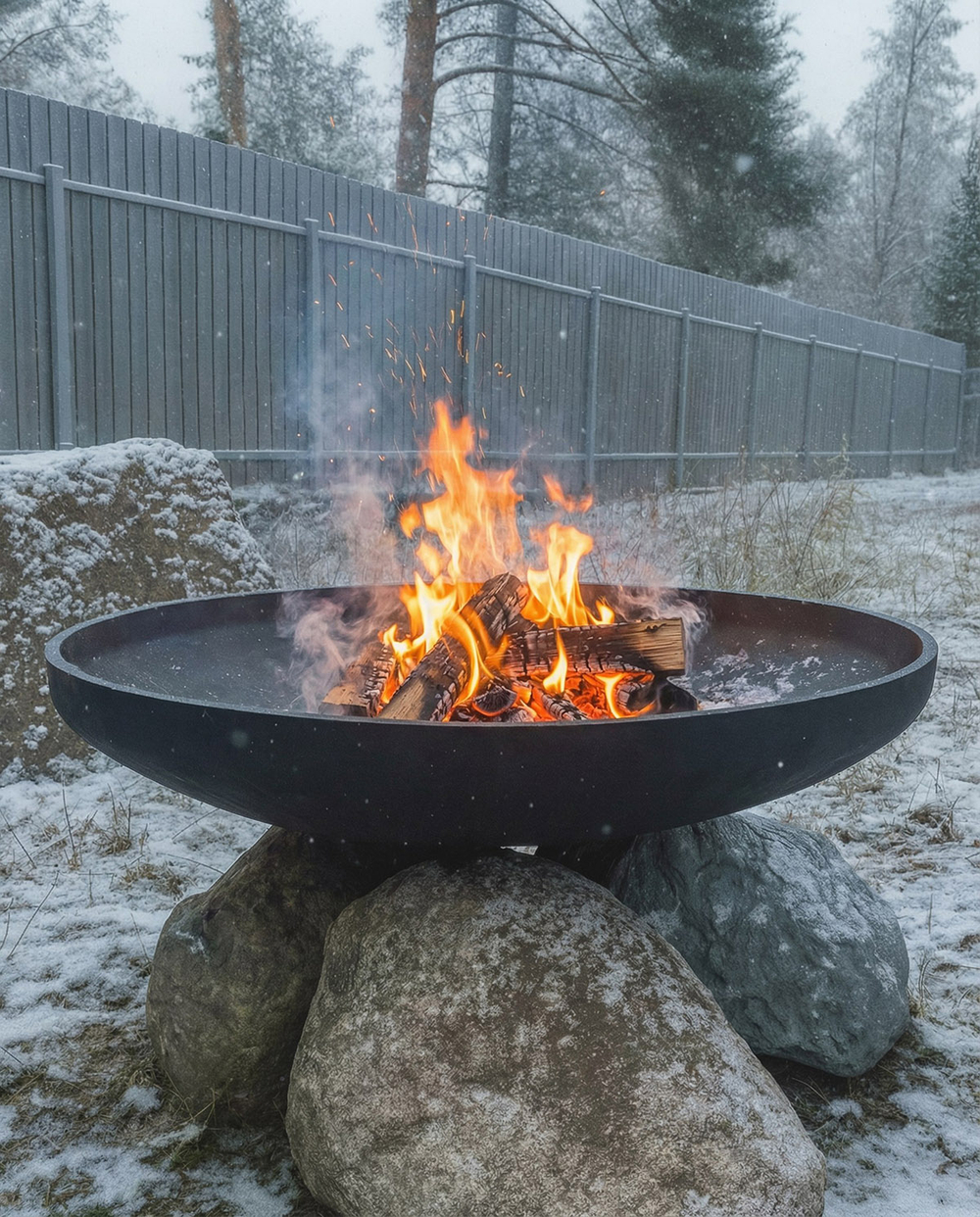 Чугунная костровая чаша CONCRETIKA A100