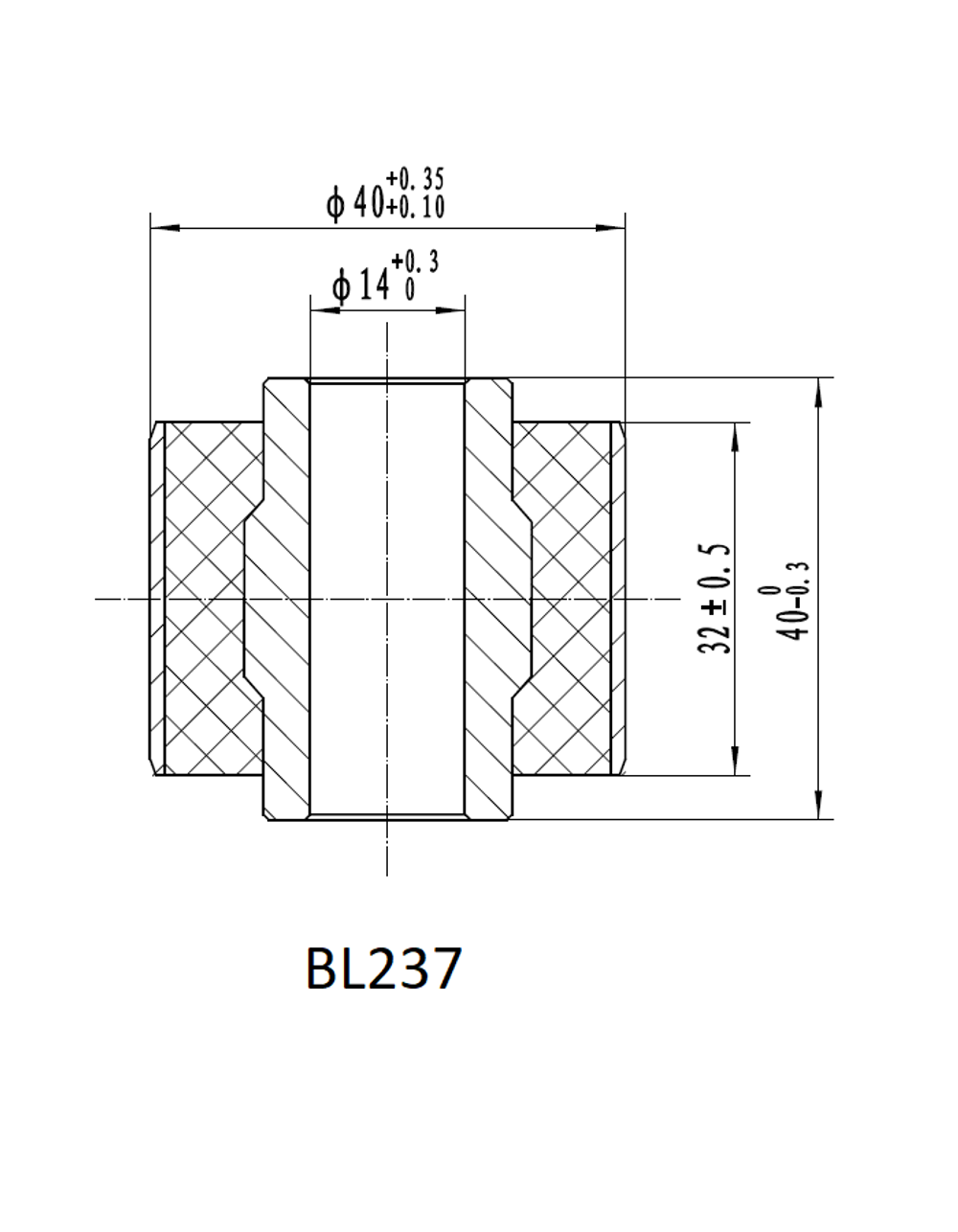 Втулка амортизатора РИФ SA237 (с маркировкой 1) нижняя