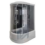 Душевая кабина IVA SC120CTRG 1200х800х2150 открывание дверей раздвижное, стекло тонированное, толщина стекла 4 мм, цвет профиля сатин