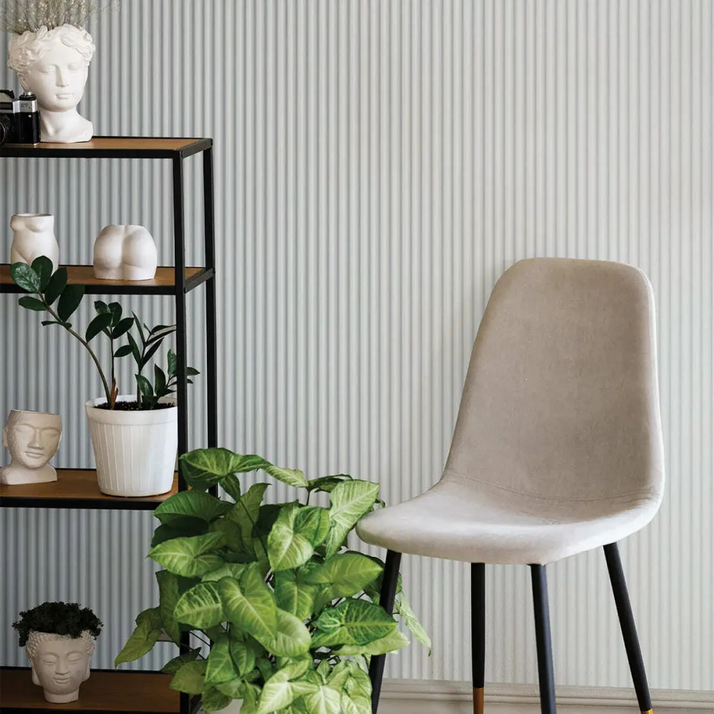 Панель вспененный полистирол 3D RAIL EAST Волна Белая 120х2700 мм