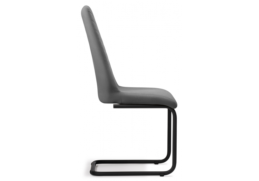 Стул на металлокаркасе Woodville Лулла серый, черный, ножки черные