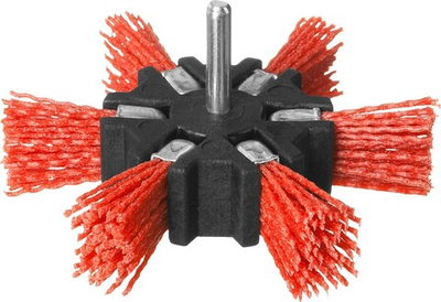 ЗУБР 100 мм, нейлоновая проволока, щетка дисковая для УШМ, Профессионал (35163-100)