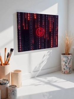 Картина на стену 40 X 50 Красная матрица