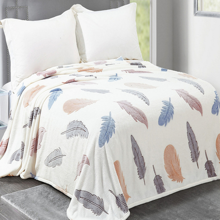 Плед "АВТ. БАМБУК-239", микрофибра, Россия.