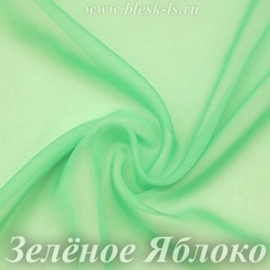 Шифон 36гр/м2 - Зеленое Яблоко, опт от 10 м