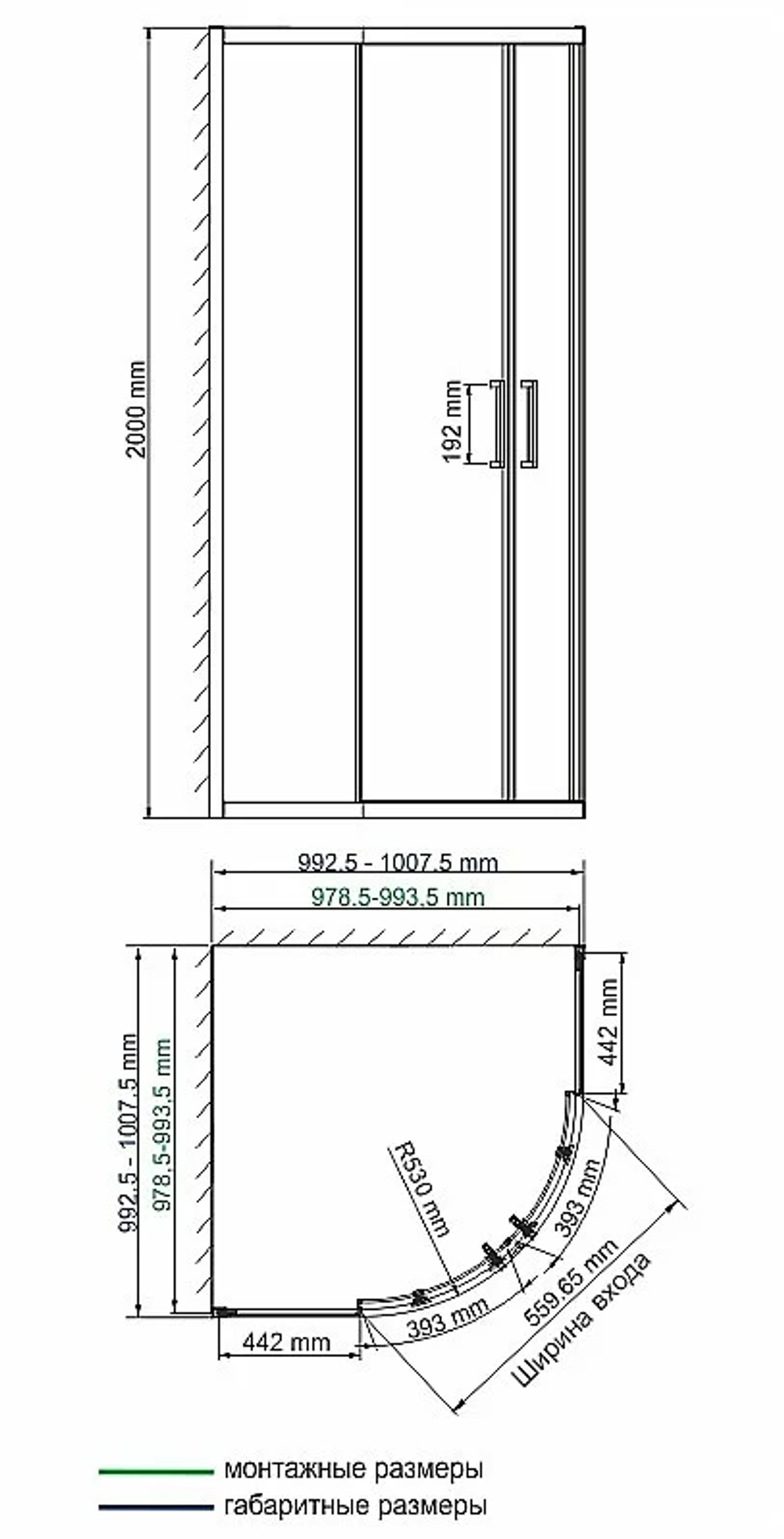 Душевой уголок WasserKRAFT Tauber 64S23 100х100 стекло прозрачное/профиль никель