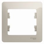 Schneider Electric Glossa Молочный Рамка 1-местная IP20 скрытая установка GSL000901