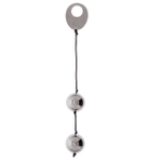 Вагинальные шарики металлические Domino Metallic Balls (серебристые) (Цвет: Серебристый)
