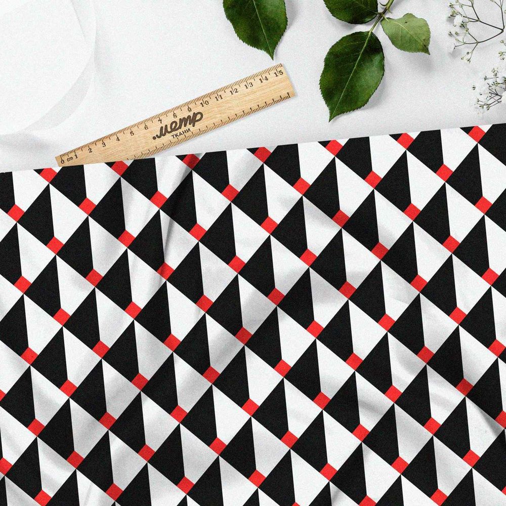 Ткань дюспо геометрическая сетка