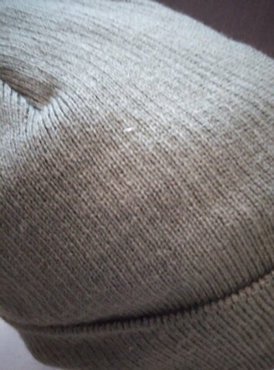 Шапка одинарной вязки олива