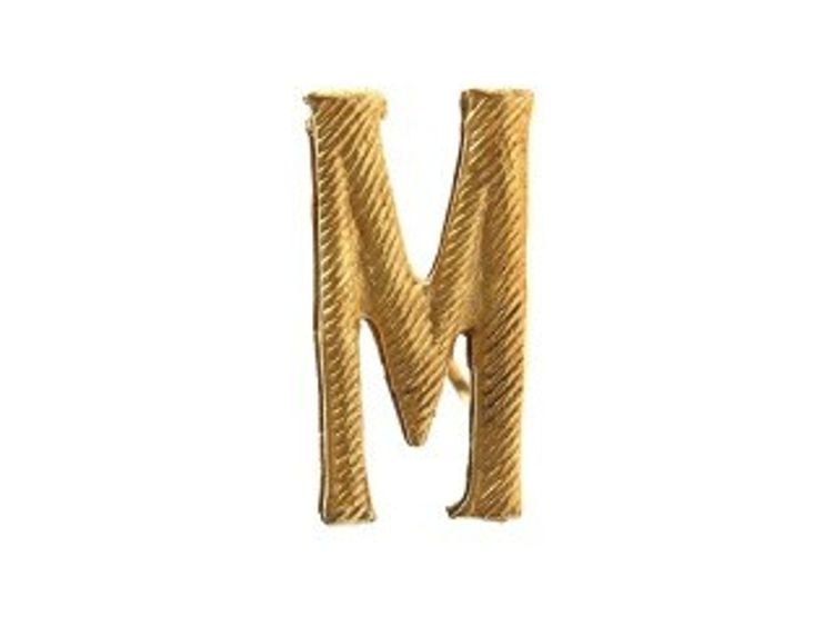 Буква "М" на погоны мет. зол.