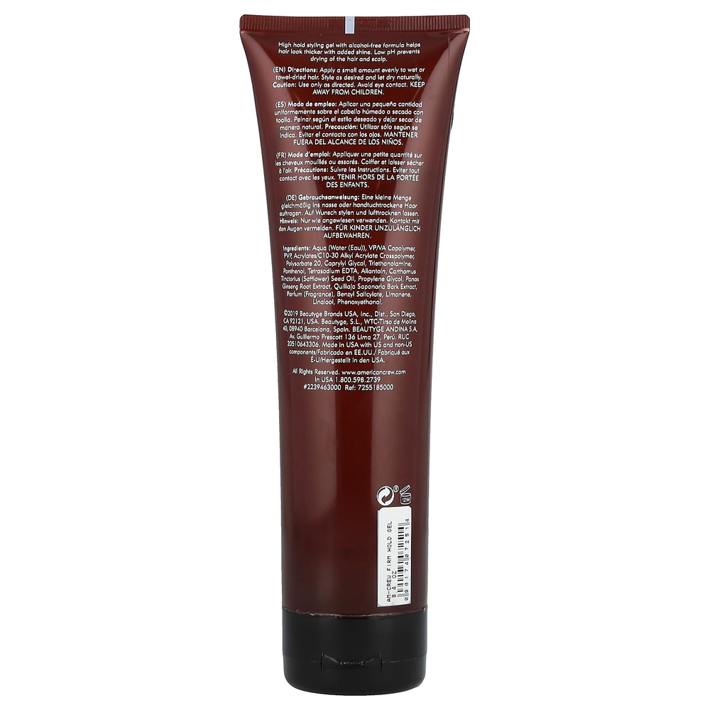 American Crew, Гель для укладки твердой фиксации, 250 мл (8,4 жидк. унц.)