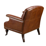 Кресло Angel Cerda Chester 5163 из коньячно-коричневой кожи