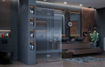 Душевое ограждение Ambassador Diamond 12011108L (120х90х200) прямоугольник,хром,стекло прозрачное,распашная-складная,1 место