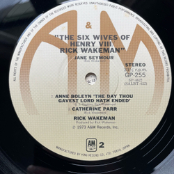 Винтажная виниловая пластинка LP Rick Wakeman The Six Wives Of Henry VIII (Япония 1975) (Оби)