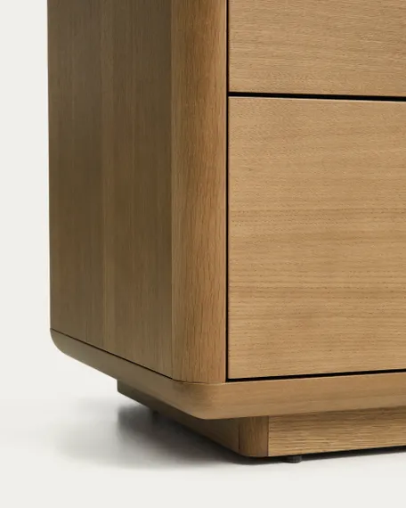 Комод Arelida из дуба со светло-коричневой отделкой, 100 x 80 см