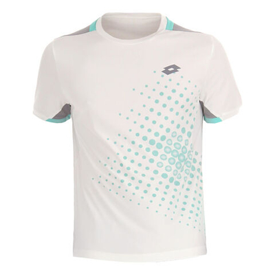 Мужское теннисное поло Lotto Top IV 1 T-Shirt Men - White, Green