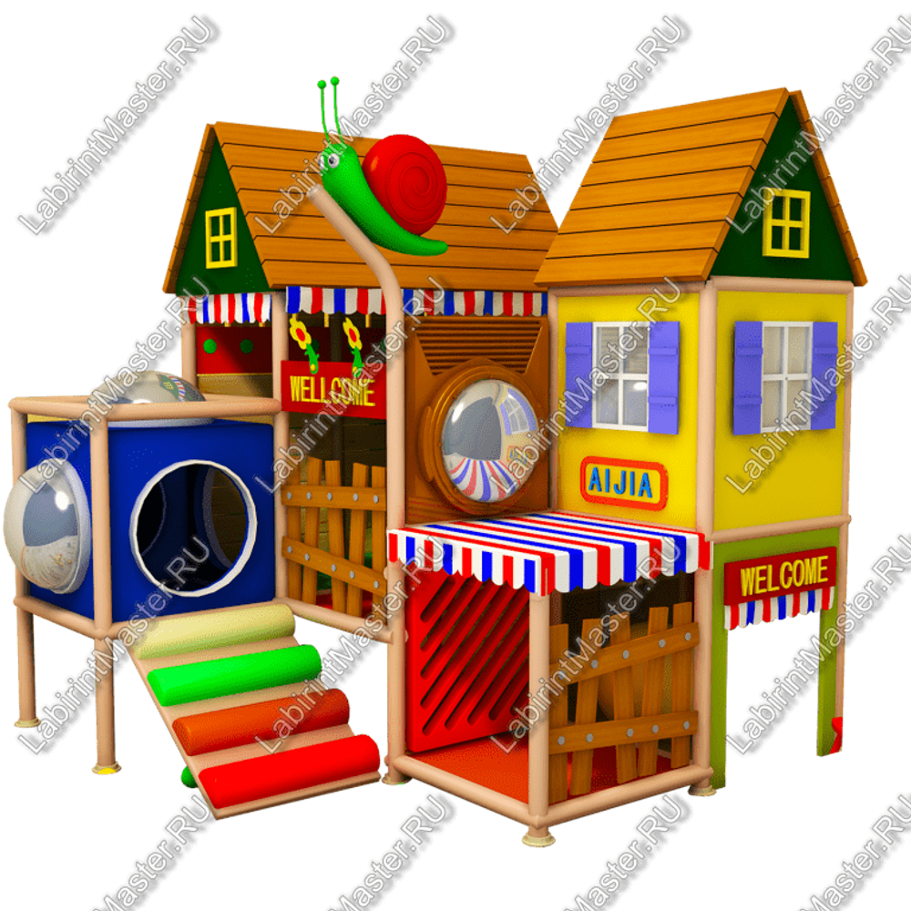 Детский игровой лабиринт "Увлекательная дача"