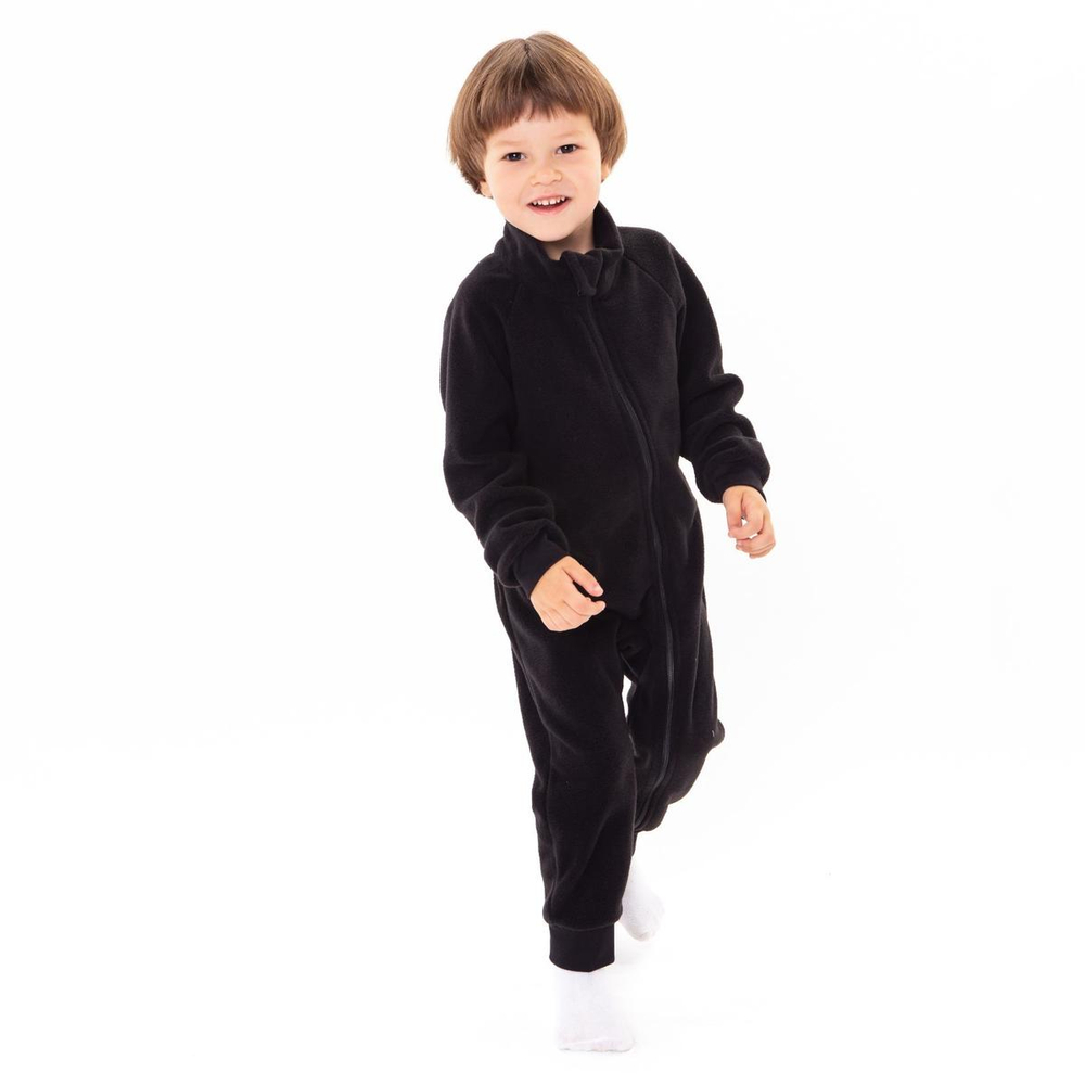 Комбинезон д/мальчика флис р.92 черный 7888673