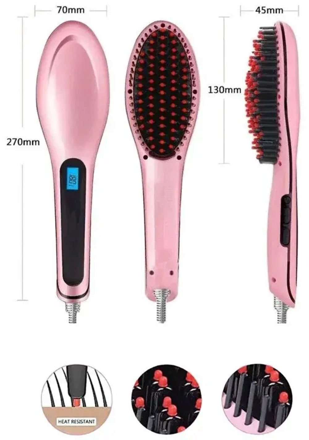 FAST HAIR STRAIGHTENER Электрическая расчёска выпрямитель