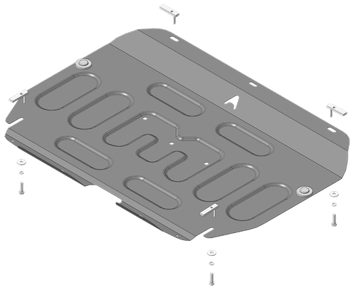 Защита стальная 1,5 мм Д, КПП JAC J7 MOTODOR.58301