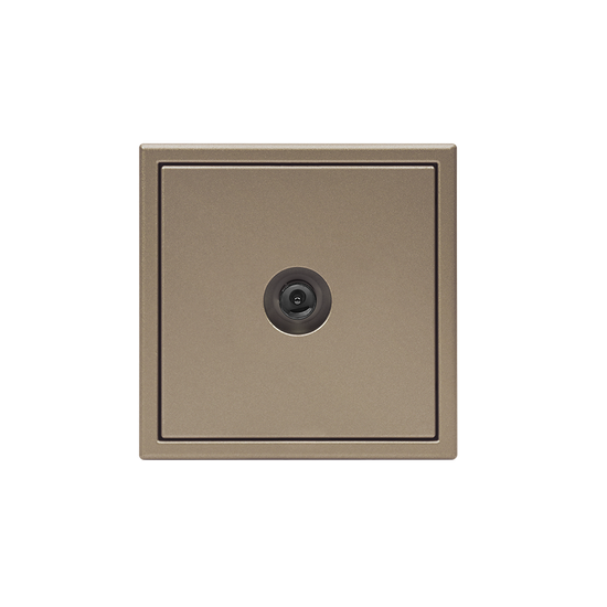 Розетка телевизионная оконечная TV ArtGallery 1дБ механизм шампань SE GAL000591