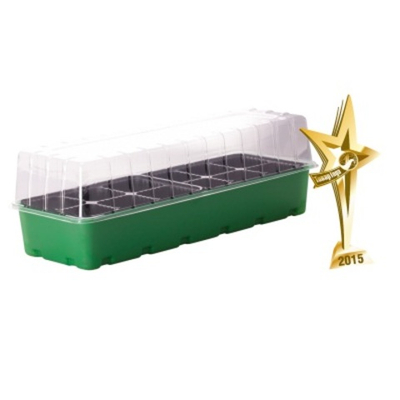 Минипарник для рассады с крышкой С КАССЕТОЙ на 12 ячеек InGreen