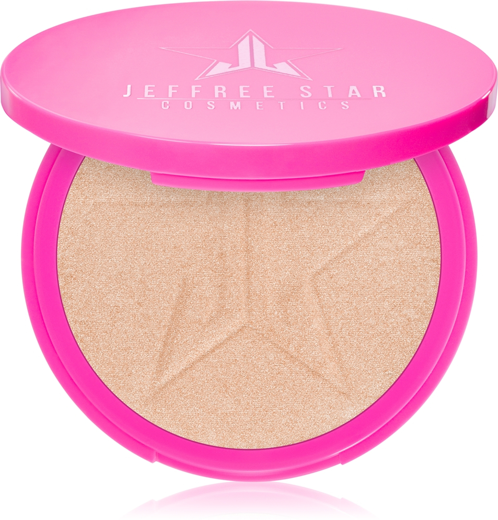 Jeffree Star Cosmetics Skin Frost Highlighter - Пудровый компактный хайлайтер Gold Blessings, 16 g