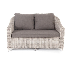 "Кон Панна" диван из искусственного ротанга двухместный, цвет бежевый