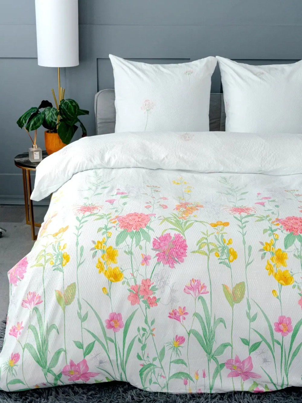 Постельное белье 2,0 креп Павлина Жанет Цветы 271