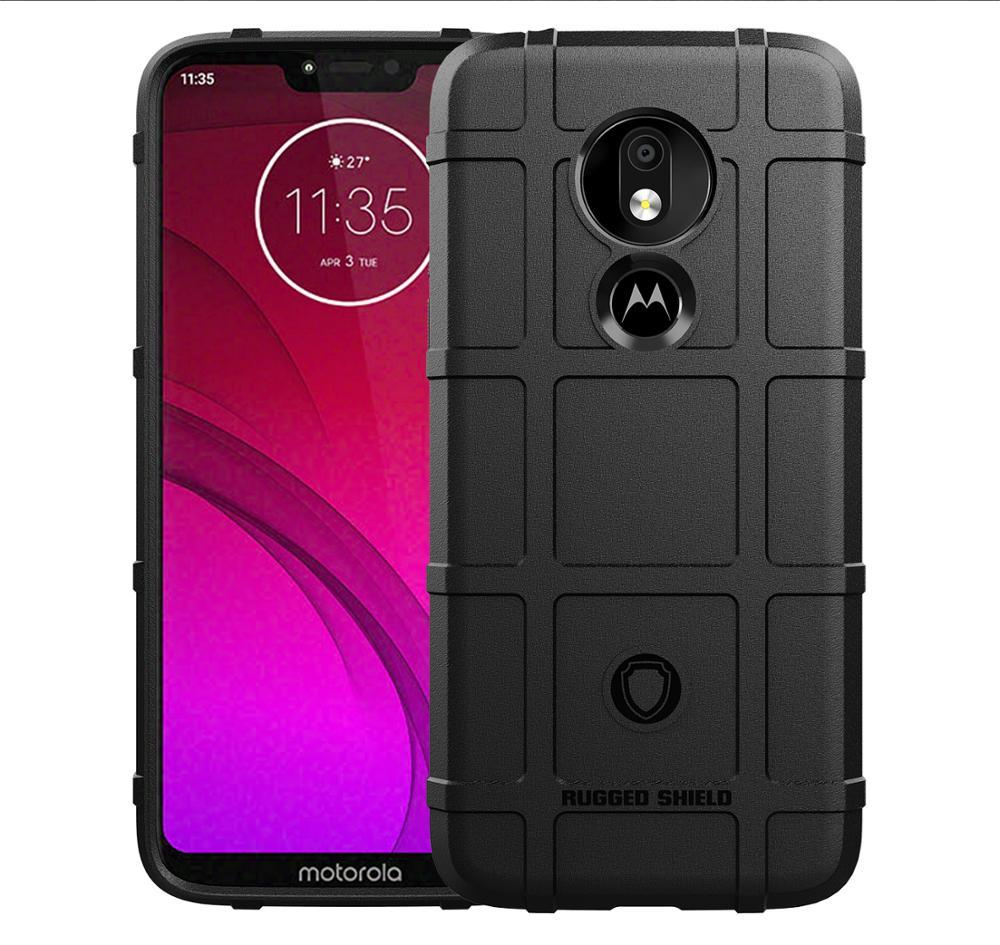 Чехол для Motorola Moto G7 Power цвет Black (черный), серия Armor от Caseport